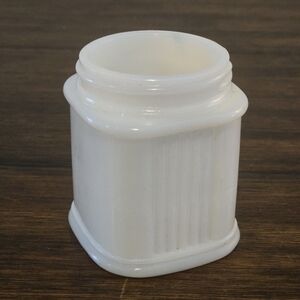 VTG 30s Hazel Atlas White Milk Glass Cold Cream Jar Vanity Container No Lid